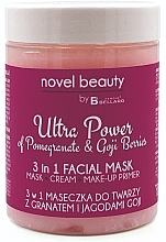 Fragrances, Perfumes, Cosmetics 3-in-1 Face Mask with Pomegranate and Blueberries - Fergio Bellaro Novel Beauty Ultra Power Facial Mask