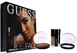 Fragrances, Perfumes, Cosmetics Set - Guess Beauty Face Lookbook Beauty 101 Bronze (lipstick/4.1ml + eye/sh/7g + mascara/4ml + eyeliner/0.5g)