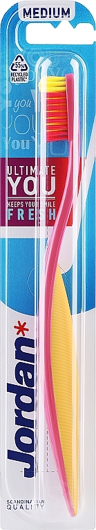 Ultimate You Toothbrush, medium, pink and yellow - Jordan Ultimate You Medium — photo N1