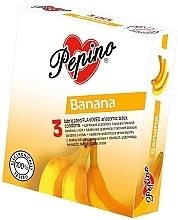 Fragrances, Perfumes, Cosmetics Banana Condoms, 3 pcs. - Pepino Banana