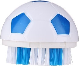 Ball-Shaped Brush, White & Blue - Sanel — photo N1