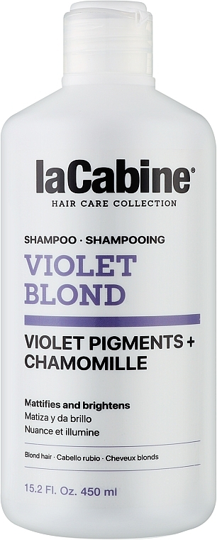 Blonde Shampoo - La Cabine Violet Blond Shampoo Violet Pigments + Chamomille — photo N1