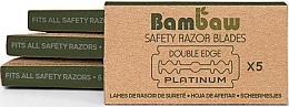 Razor Blades, 5 pcs - Bambaw Safety Razor Blades — photo N1