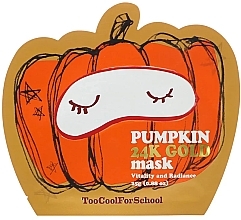 Pumpkin & Gold Nourishing Mask - Too Cool For School Pumpkin 24k Gold Mask — photo N1