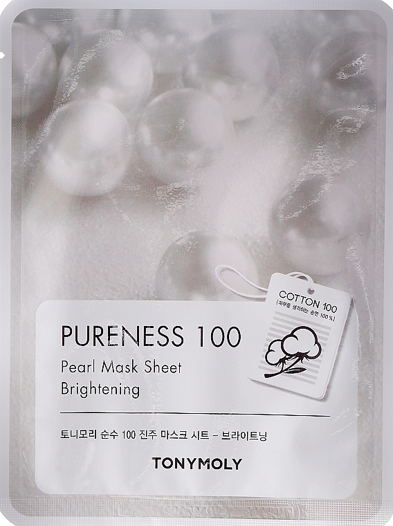 Pearl Extract Sheet Mask - Tony Moly Pureness 100 Pearl Mask Sheet  — photo N1