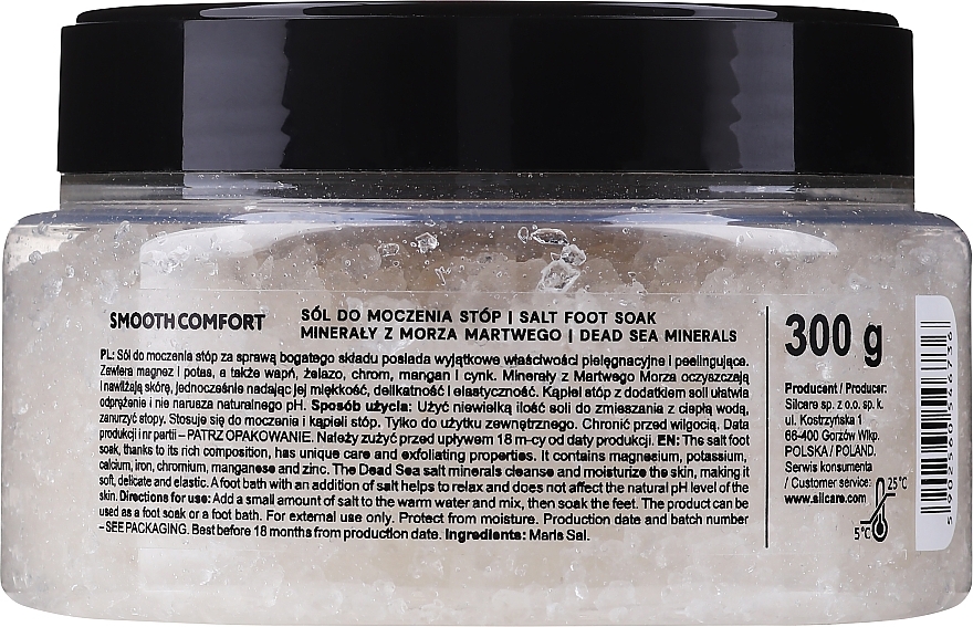 Salt Foot Soak "Dead Sea Minerals" - Silcare Nappa Smooth Comfort Salt Foot Soak — photo N2