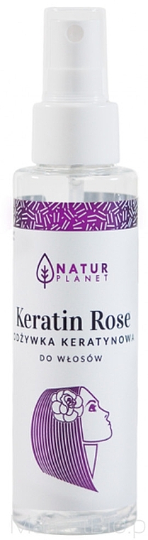 Keratin Hair Conditioner - Natur Planet Keratin Rose Hair Conditioner — photo N1