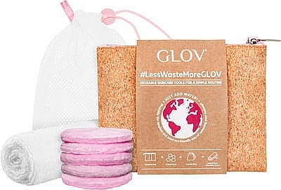 Set - Glov #Less Waste More (towel/1psc + pads/5psc + bag + laundry bag) — photo N2