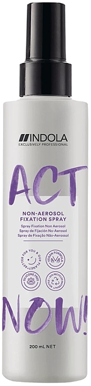 Hair Spray - Indola Act Now! Non-aerosol Fixation Spray — photo N3