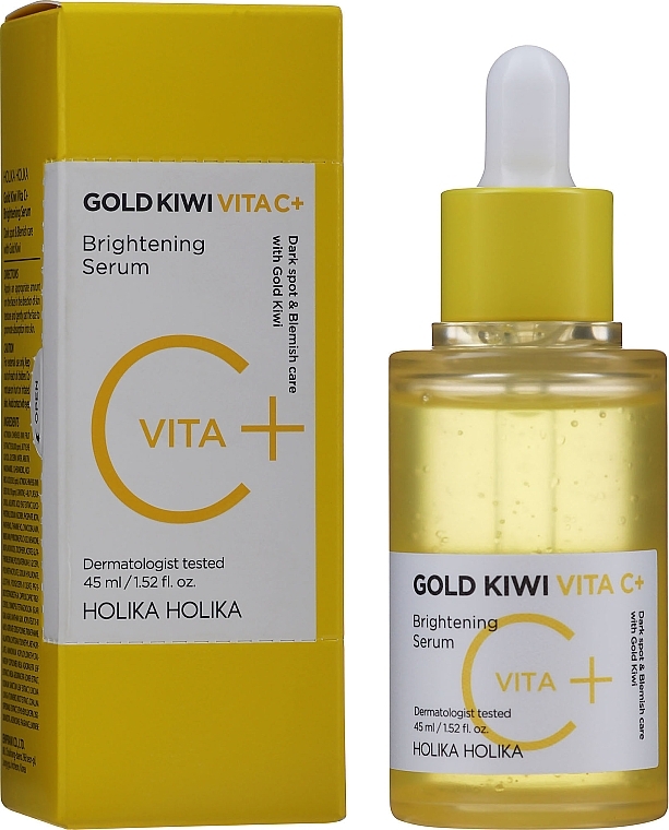 Brightening Face Serum - Holika Holika Gold Kiwi Vita C+ Brightening Serum — photo N3