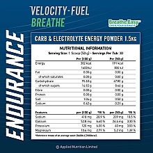 Black Currant Energy Powder - Applied Nutrition Endurance Velocity-Fuel Breath Blackcurrant — photo N4