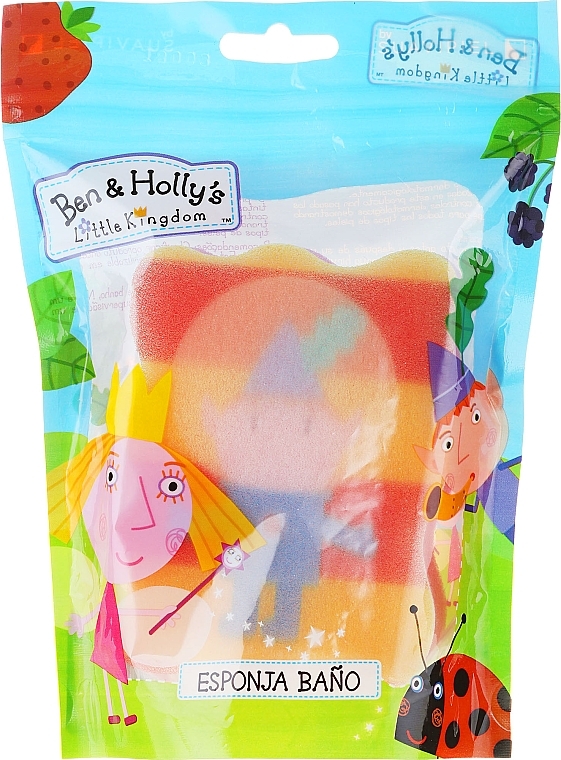 Kids Bath Sponge "Ben & Holly", Ben, red-yellow - Suavipiel Ben & Holly — photo N3