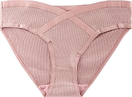 Net Bikini Panties 'Figi', 1 pc, pink - Moraj — photo N1