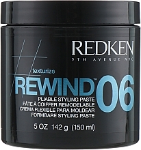 Soft Styling Paste - Redken Rewind 06 Pliable Styling Paste — photo N3