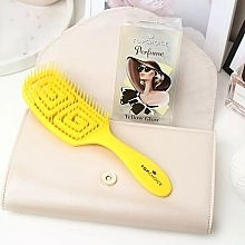 Hair Brush 64494 'Yellow Glow', square - Top Choice Perfume Hairbrush — photo N3