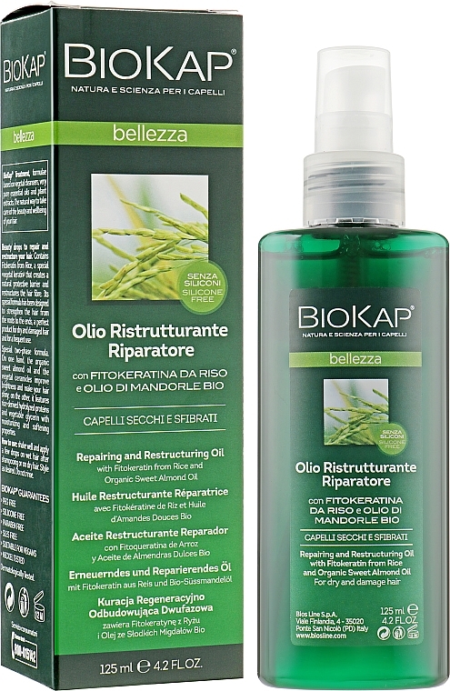 Restructurizing Oil for Damaged Hair - BiosLine BioKap — photo N3