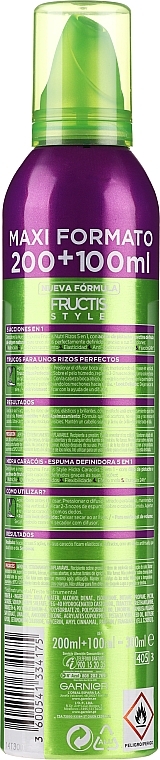 Hair Mousse - Garnier Fructis Style Perfect Moisturizing Foam — photo N17