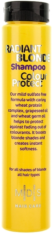 Color Protection & Shiny Blonde Shampoo - Mades Cosmetics Radiant Blonde Colour Protect Shampoo — photo N1