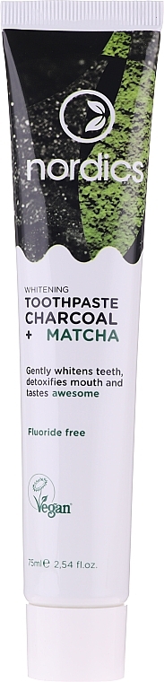 Whitening Charcoal & Matcha Toothpaste - Nordics Whitening Charcoal Matcha Tooshpaste — photo N1