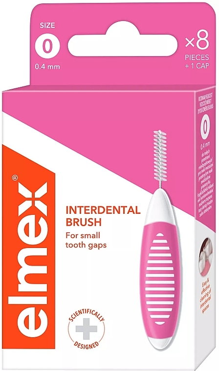 Interdental Brush, ISO 0-0,4 mm - Elmex Interdental Brush — photo N1