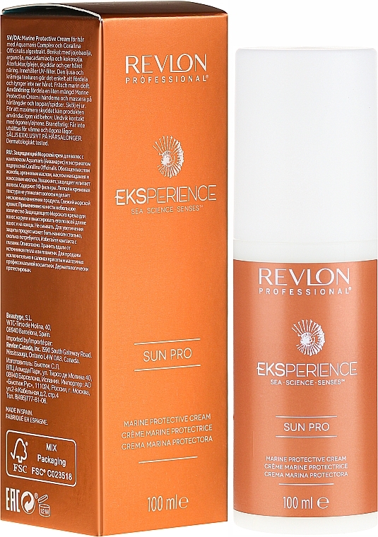 Protective Hair Sun Cream - Revlon Professional Eksperience Sun Pro Protective Cream — photo N1