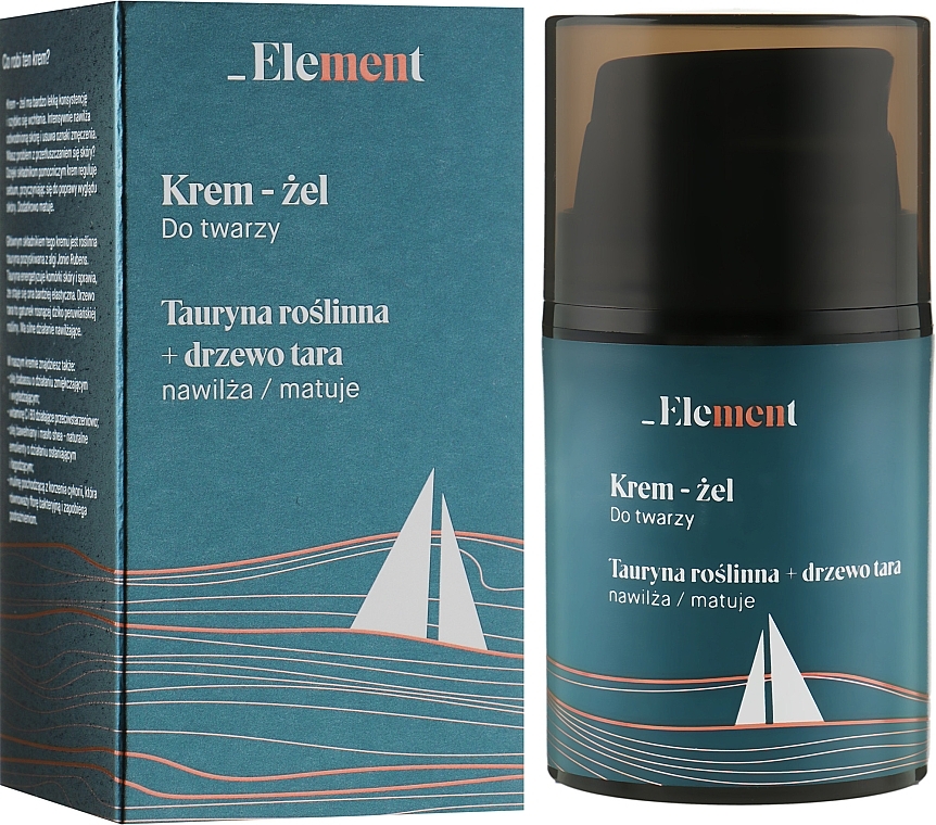 Taurine & Tara Tree Facial Cream-Gel - _Element Men Cream For Face — photo N4