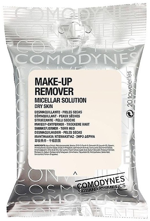 Cleansing Wipes for Dry Skin - Comodynes Make-up Remover Micellar Solution — photo N1