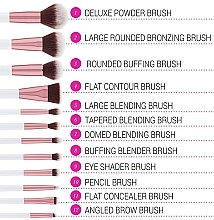 Makeup Brush Set, 12 pcs + makeup bag - BH Cosmetics Crystal Quartz Set of 11 Brushes + Bag — photo N6