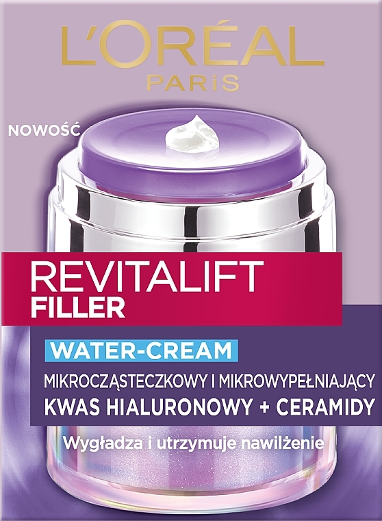Firming Face Cream - L'Oreal Paris Revitalift Filler Water-Cream — photo N7