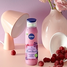 Refreshing Shower Gel - Nivea Fresh Blends Refreshing Shower Raspberry Blueberry Almond Milk — photo N4