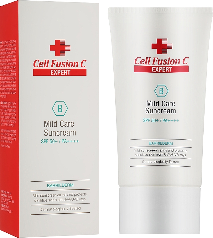 Ceramide Sunscreen - Cell Fusion C Expert Barriederm Mild Care Suncream SPF 50+/PA++++ — photo N15