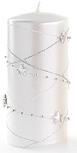 Fragrances, Perfumes, Cosmetics Decorative Candle, white, 7x14 cm - Artman Christmas Garland