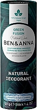 Fragrances, Perfumes, Cosmetics Green Fusion Soda Deodorant (cardboard) - Ben & Anna Natural Care Green Fusion Deodorant Paper Tube
