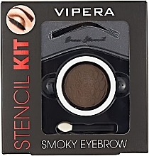 Brow Styling Kit - Vipera Stencil Kit Smoky Eyebrow — photo N1