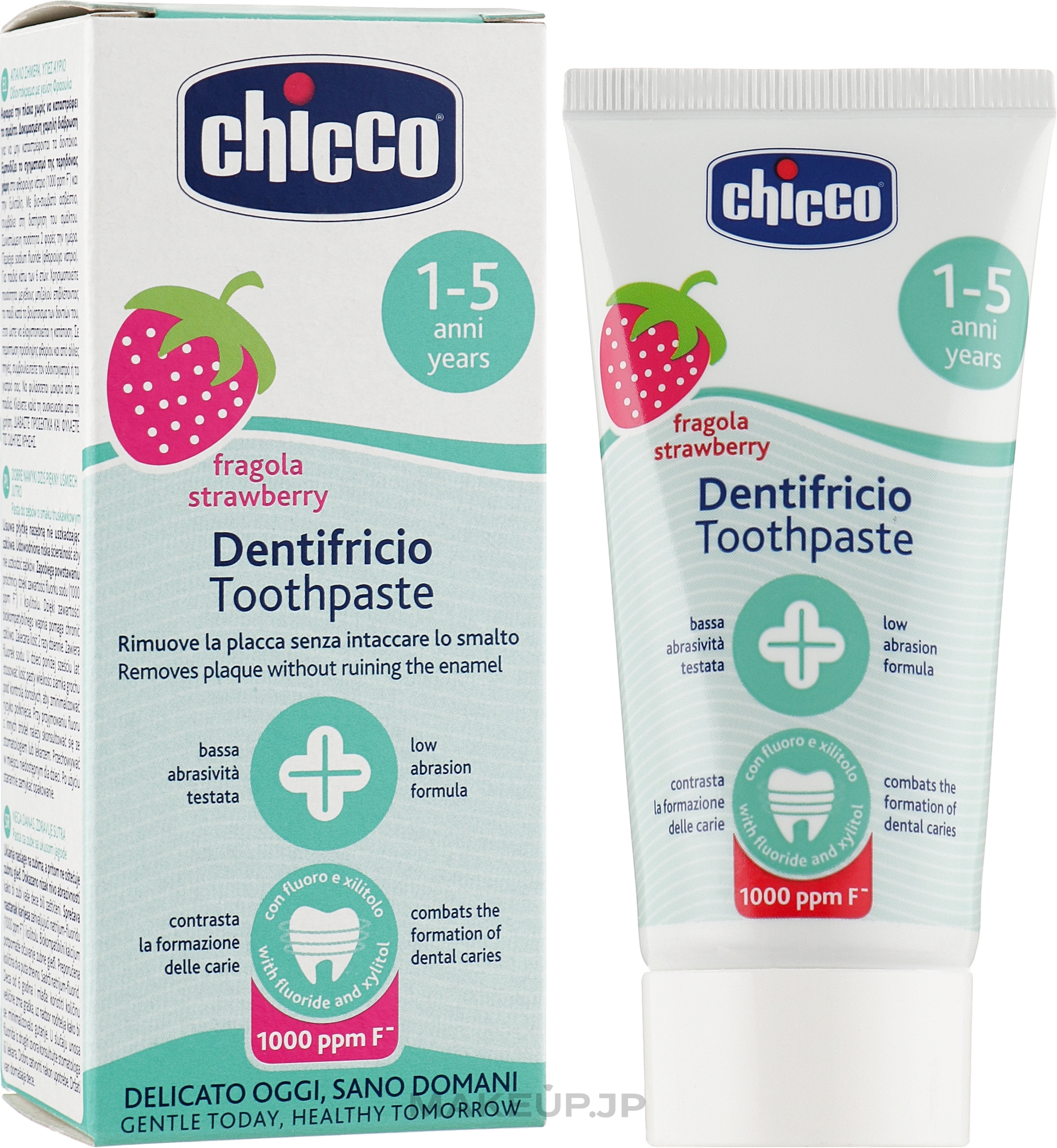 Fluoride & Strawberry Toothpaste - Chicco — photo 50 ml