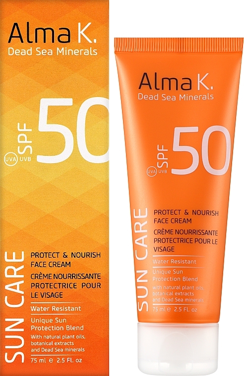 Face Sunscreen - Alma K Sun Care Protect & Nourish Face Cream SPF 50 — photo N2