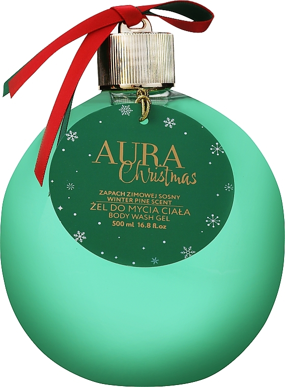 Body Wash Gel with Winter Pine Scent - Aura Cosmetics Christmas Body Wash Gel Winter Pine Scent — photo N1