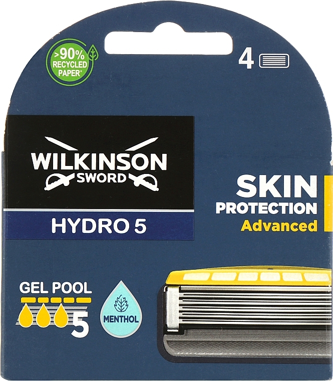 Refill Blade Set "Hydro 5", 4 pcs - Wilkinson Sword Hydro 5 Skin Protection Advanced — photo N6