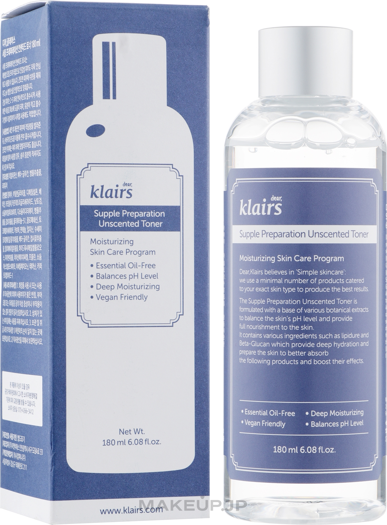 Soothing Face Toner - Klairs Supple Preparation Unscented Toner — photo 180 ml