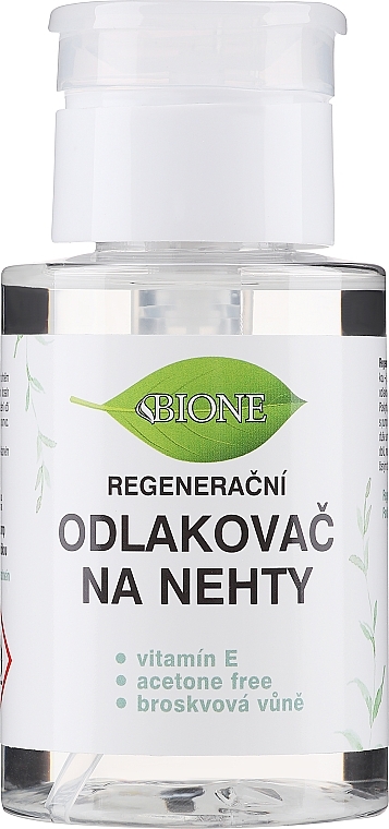Nail Polish Remover with Vitamin E - Bione Cosmetics Vitamin E Nail Polish Remover — photo N1