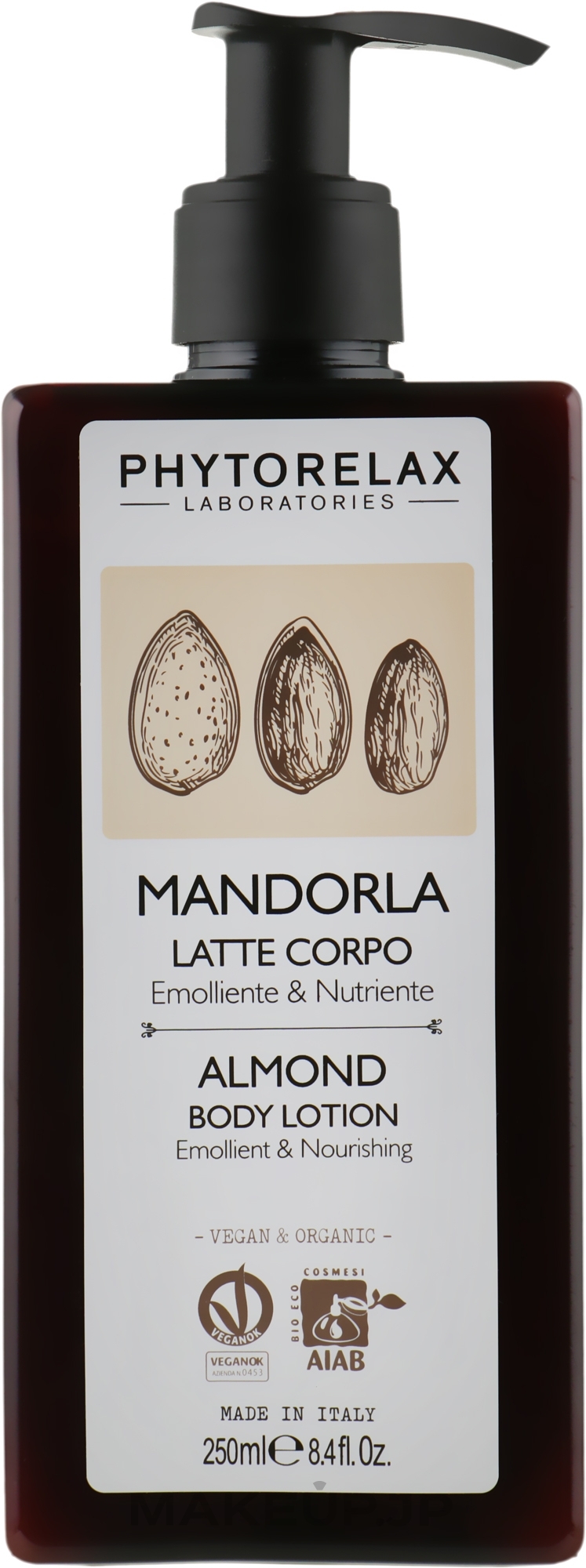 Moisturizing Body Lotion - Phytorelax Laboratories Almond Body Lotion — photo 250 ml