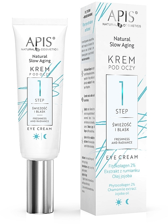 Eye Cream - APIS Professional Natural Slow Aging Step 1 Freshness And Radiance Eye Cream — photo N1
