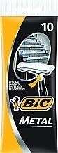 Men Razor "Metal", 10 pcs - Bic — photo N2