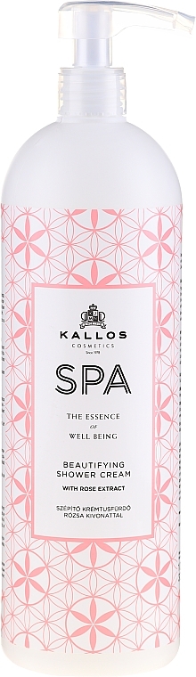 Moisturizing Rose Extract Shower Gel - Kallos Cosmetics Spa Beautifying Shower Cream — photo N1