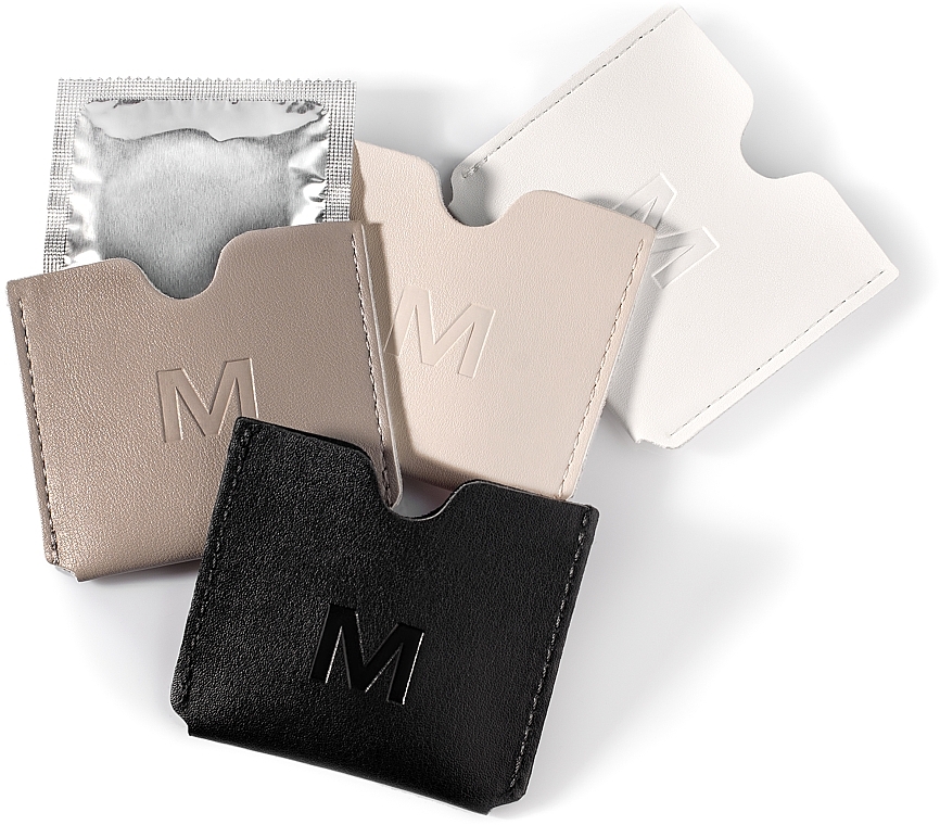 Condom 'Classic' Case, white - MAKEUP Condom Holder Pu Leather White — photo N3