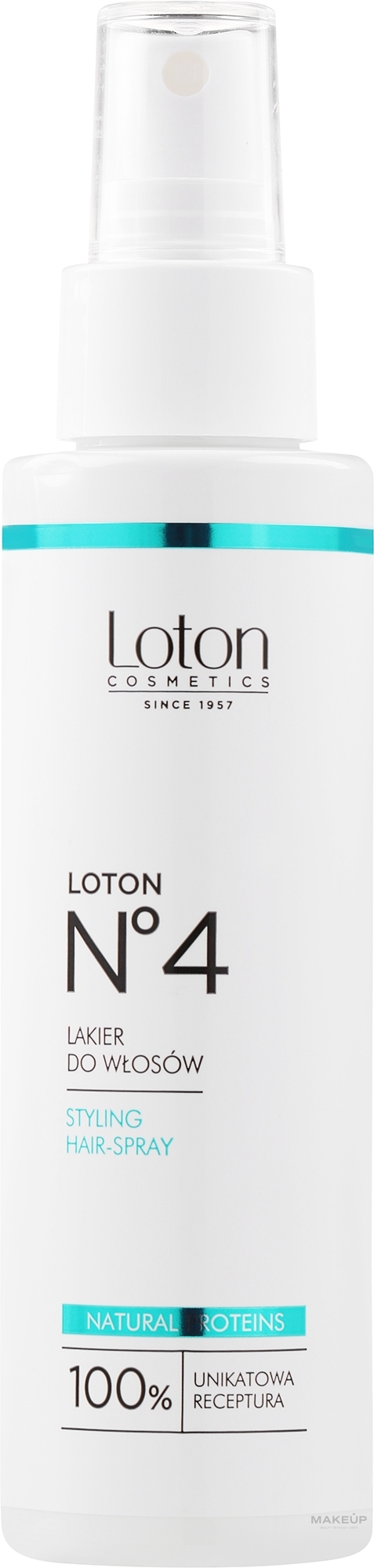 Natural Hair Spray - Loton 4 Hairspray — photo 125 ml