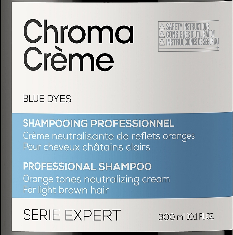 Blue Pigment Cream Shampoo - L'Oreal Professionnel Serie Expert Chroma Creme Professional Shampoo Blue Dyes — photo N4