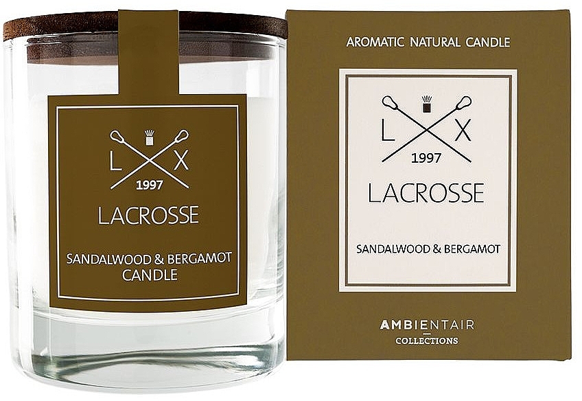 Scented Candle - Ambientair Lacrosse Sandalwood & Bergamot Candle — photo N1