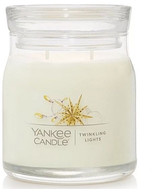 Scented Candle in Jar 'Twinkling Lights', 2 wicks - Yankee Candle Singnature — photo N1