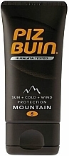 Fragrances, Perfumes, Cosmetics Protective Face Cream - Piz Buin Mountain Cream Sun Tan Lotion SPF6